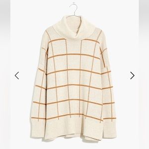 Pearldale Turtleneck Sweater in Windowpane NWT Size Medium